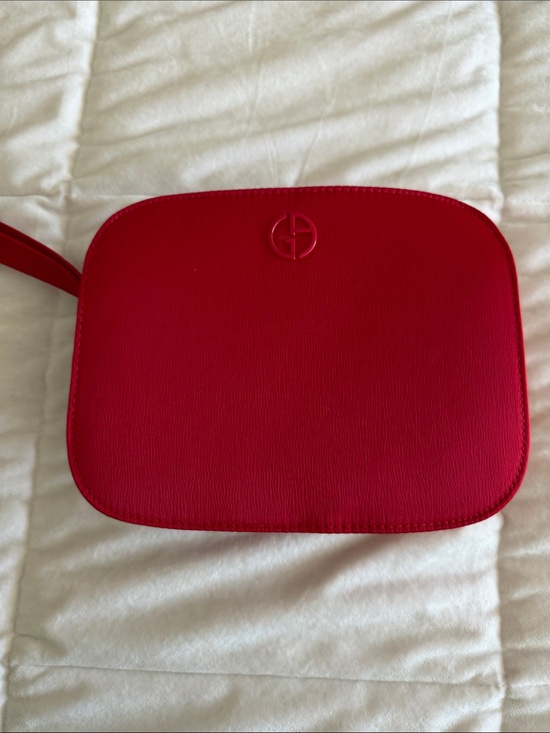 Giorgio Armani Handbags - Bright Red Giorgio Armani makeup pouch